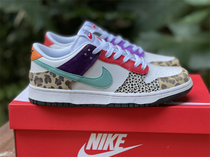 nike dunk low safari mix  - dn3866-100