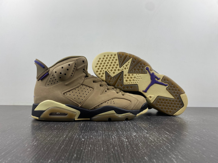 air jordan 6 gore-tex "brown kelp" fd1643-300