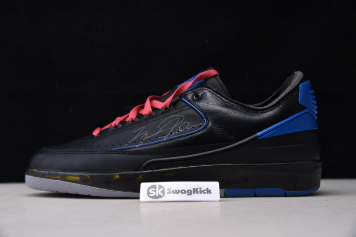 ofw x air jordan 2 retro low sp ''black royal'' dj4375 004