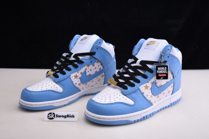 nike dunk high pro sb blue stars 307385-141