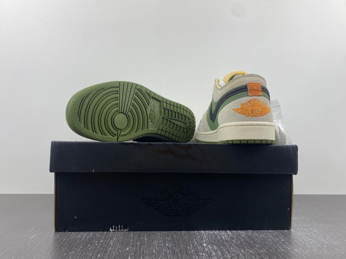 air jordan 1 low craft se “light olive” fd6819-300