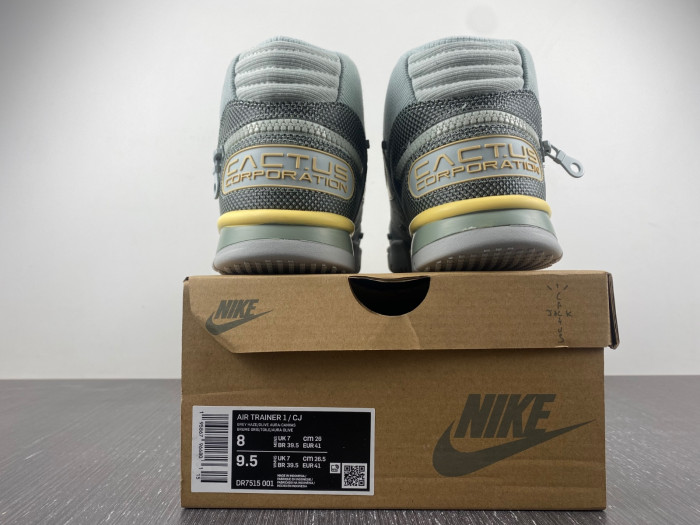 nike air trainer 1 sp travis scott grey haze  dr7515-001