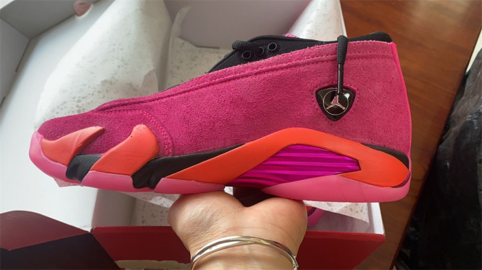jordan 14 retro low shocking pink - dh4121-600