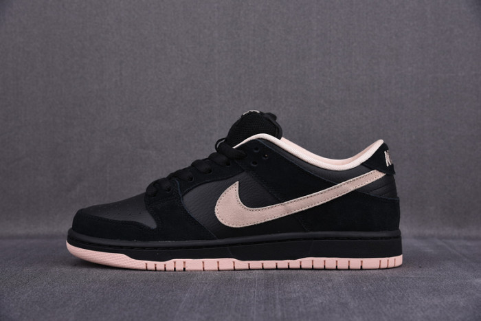 nike sb dunk low black washed coral - bq6817-003