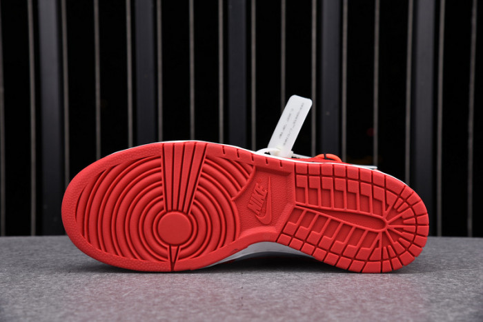nike dunk low ofw university red  ct0856-600