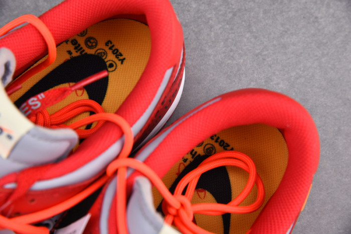 nike dunk low ofw university red  ct0856-600