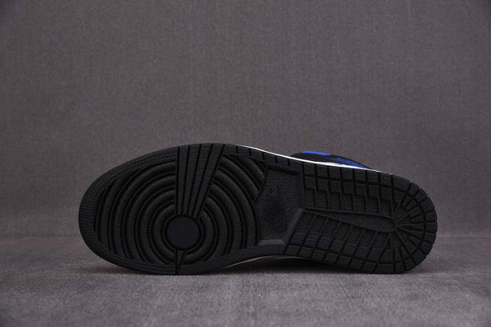 jordan 1 mid white black royal - 554724-140