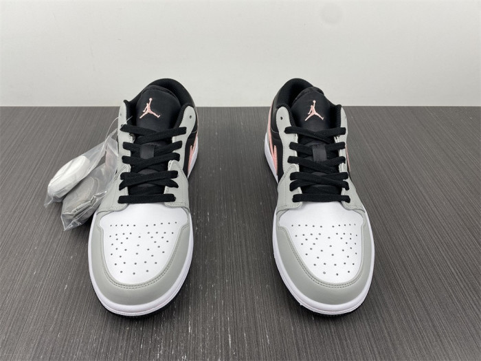 jordan 1 low black grey pink - 553558-062