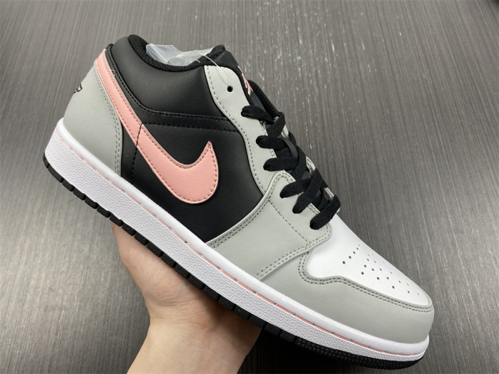 jordan 1 low black grey pink - 553558-062