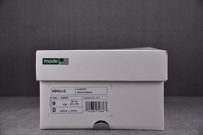 new balance 992 jjjjound grey - m992j2