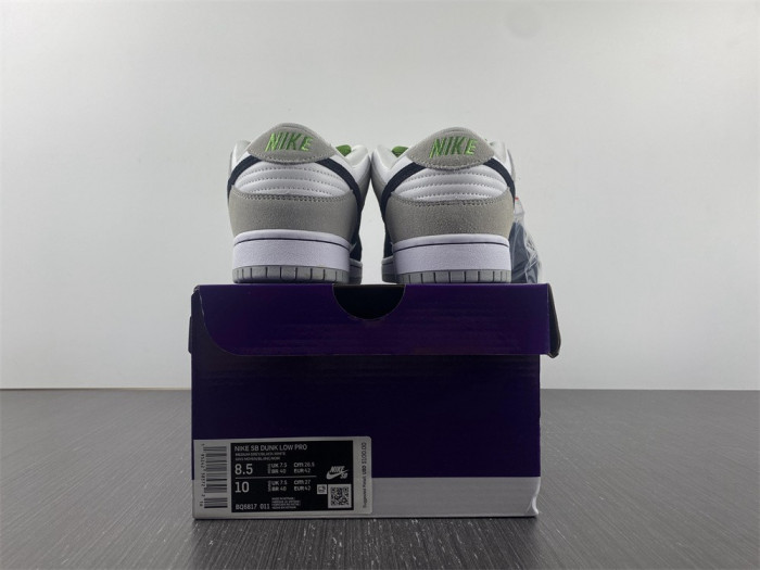 nike sb dunk low chlorophyll - bq6817-011