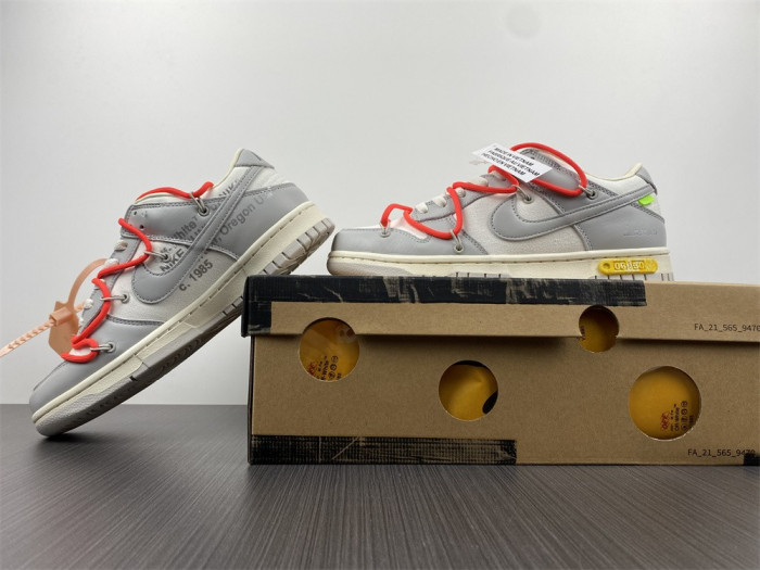 ofw x dunk low ''lot 06 of 50'' - nike - dm1602 110