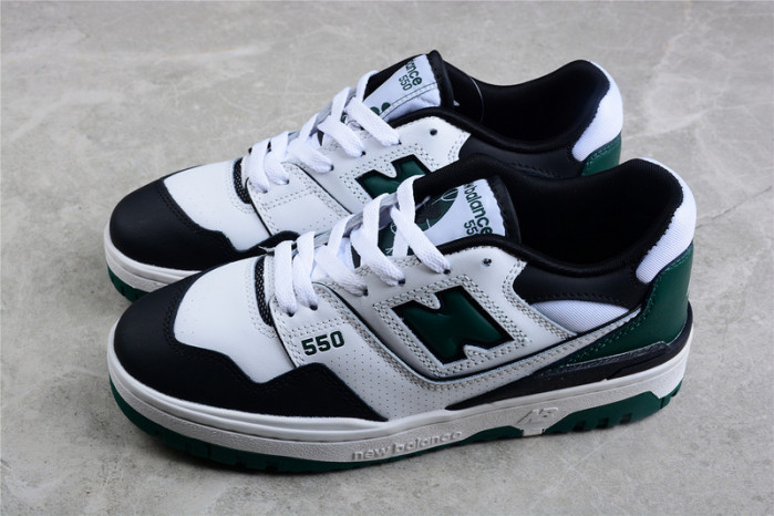 new balance 550 white green black - bb550le1
