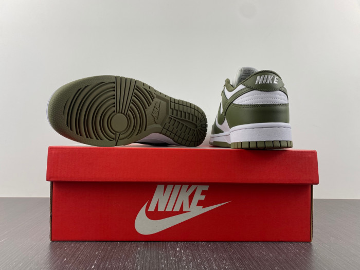 nike dunk low medium olive  - dd1503-120