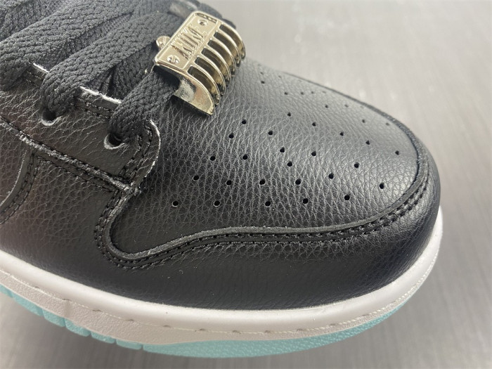 nike dunk low se barber shop black - dh7614-001