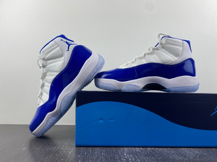 air jordan 11 white royal blue ct8012-114