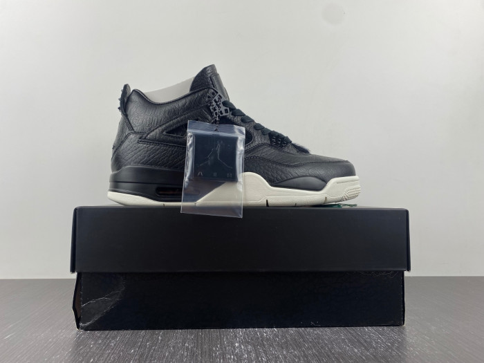 air jordan 4 retro premium "pinnacle" black/sail 819139-010