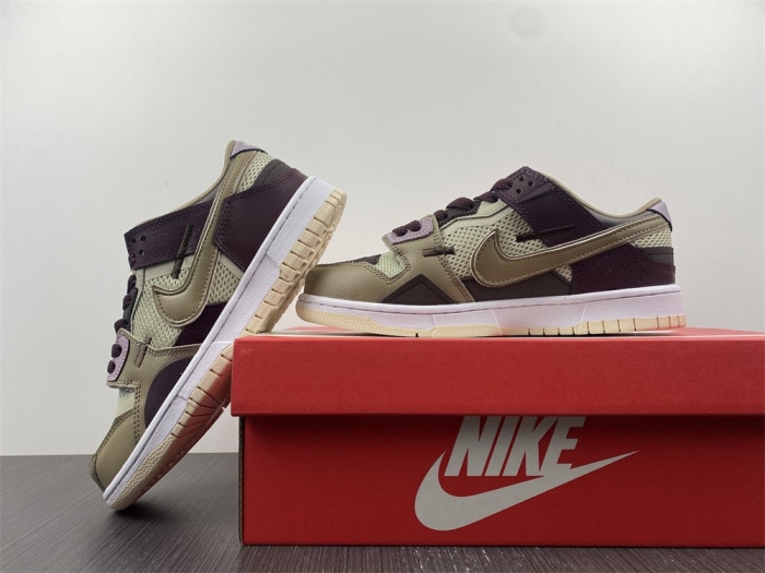 nike dunk low scrap latte - dh7450-100