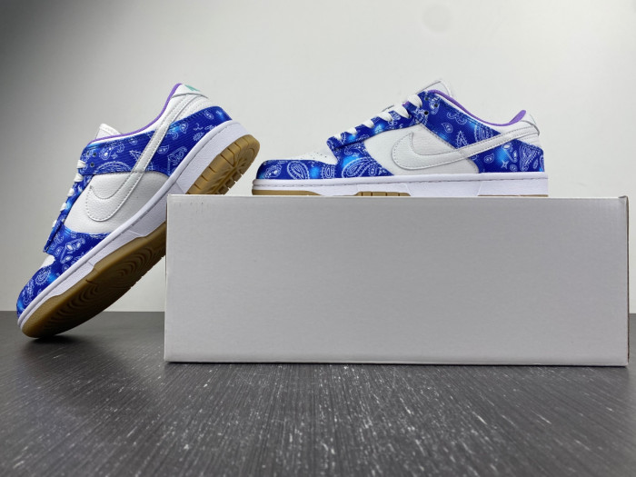 nike sb dunk low white navy blue purple ct5053-041