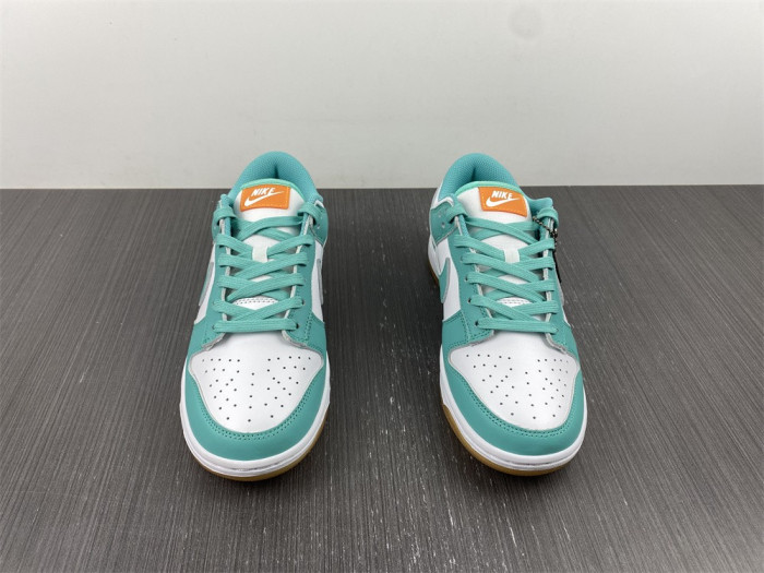 nike dunk low turquoise green orange dv2190-100