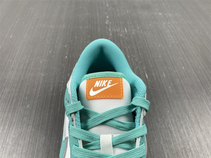 nike dunk low turquoise green orange dv2190-100