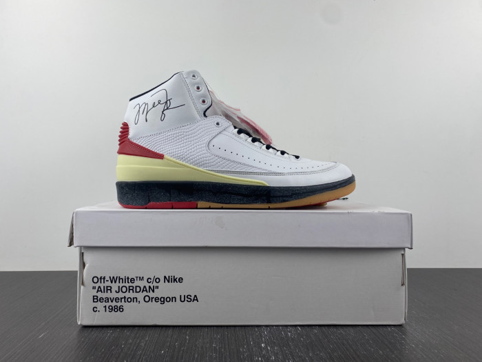 off white x air jordan 2 high sp white red black shoes dj4375-101