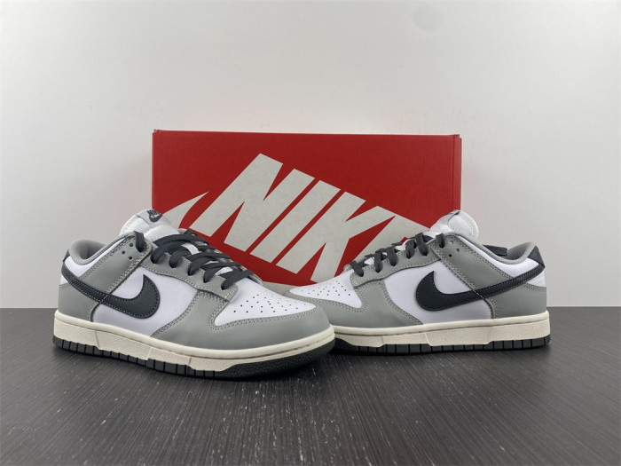 nike dunk low light smoke grey  - dd1503-117