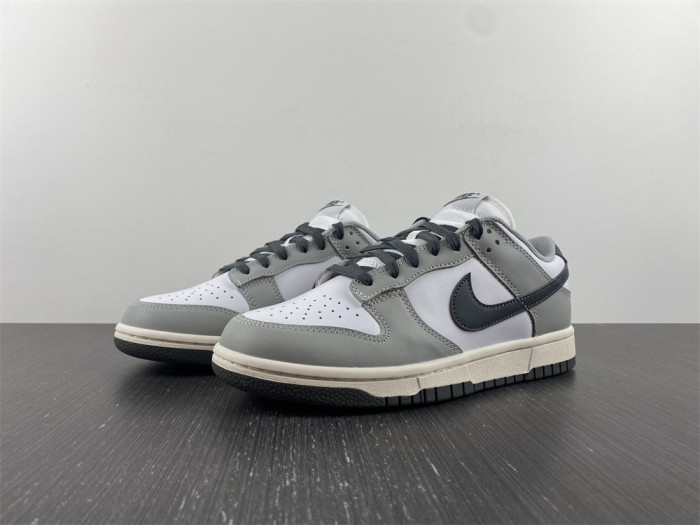 nike dunk low light smoke grey  - dd1503-117
