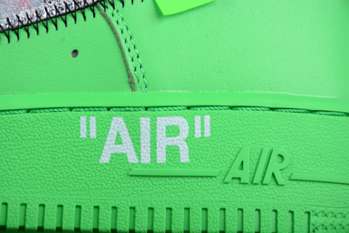 ofw x nike air force 1 low light green spark dx1419-300