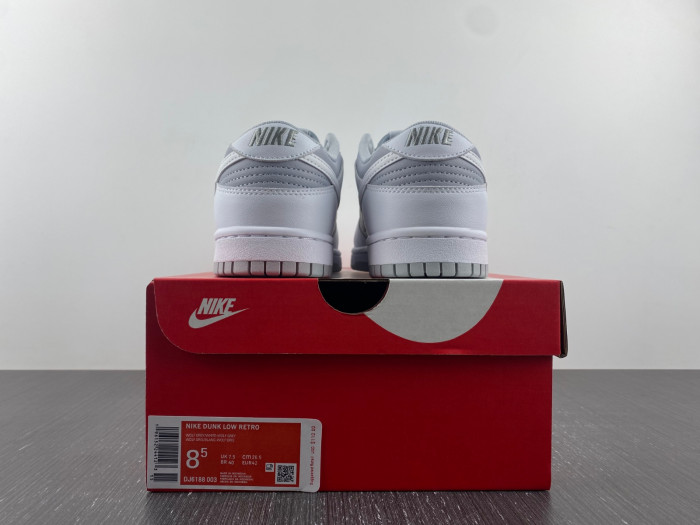 nike dunk low retro white grey - dj6188-003