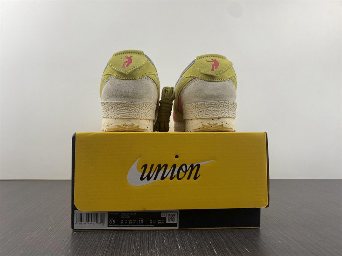 union x nike cortez yellow purple red dr1413-100