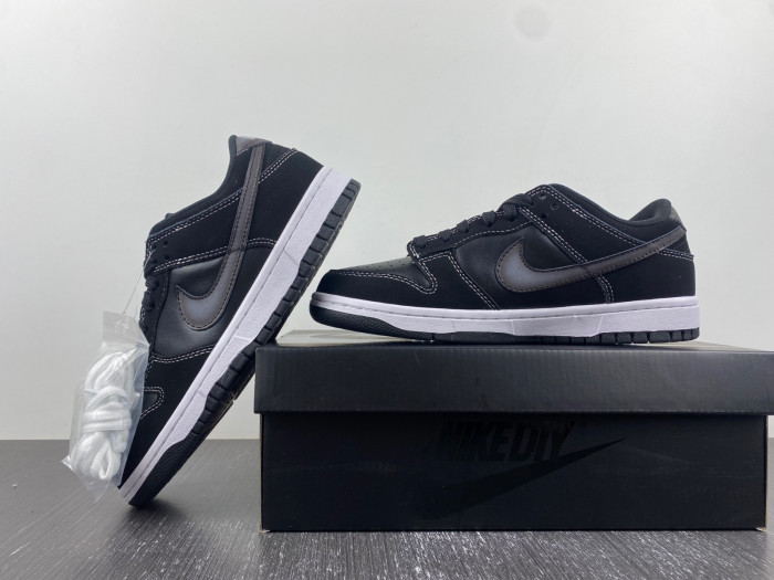 nike dunk low airbrush black- fd6923-001