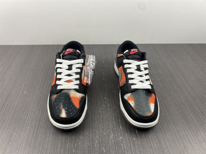 nike dunk low graffiti black red - dm0108-001