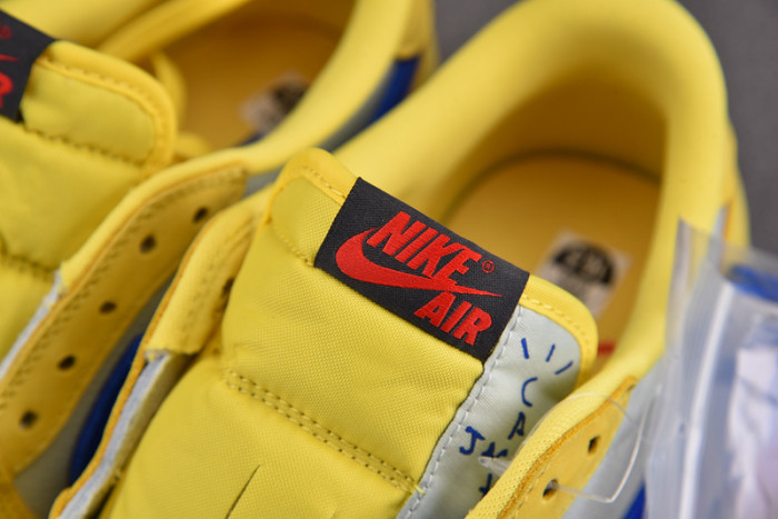 travis scott x air jordan 1 low og canary dz4137-700
