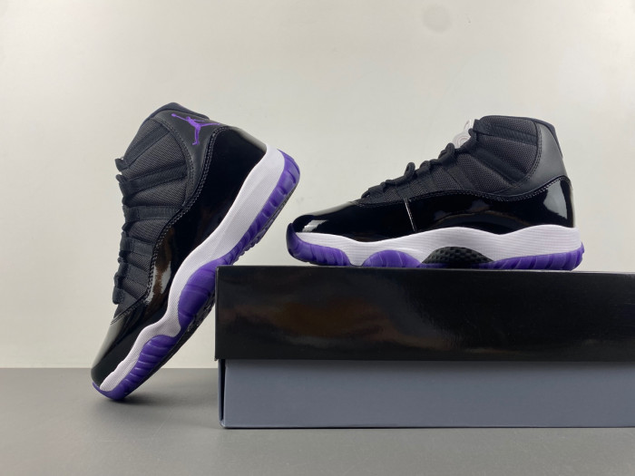 air jordan 11 retro white/black/purple ct8812-999