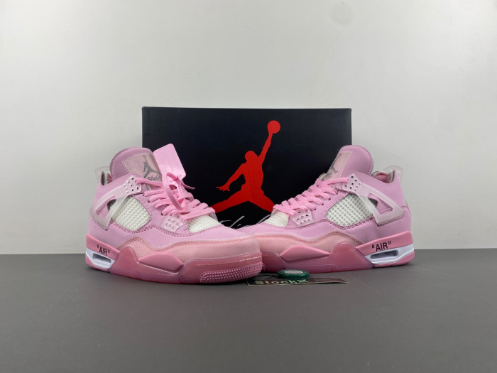 jordan 4 retro x ow pink