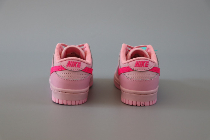 nike dunk low baby/toddler shoes - pink dh9761-600