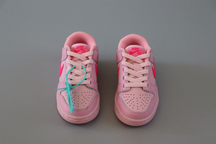 nike dunk low baby/toddler shoes - pink dh9761-600