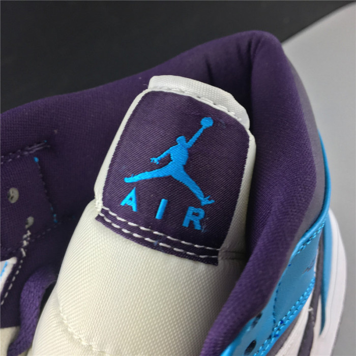 jordan 1 mid hornets  554724-415
