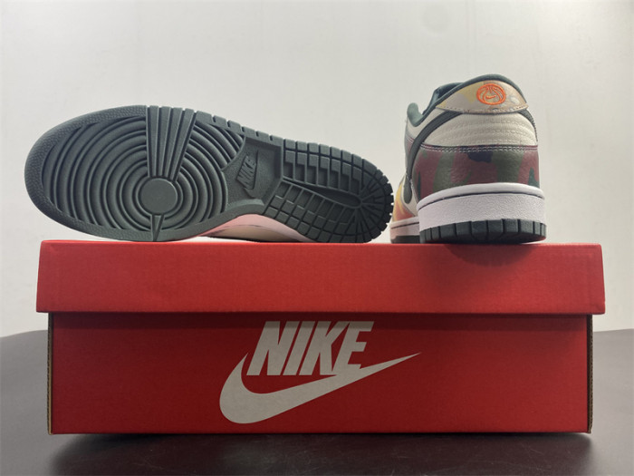 nike dunk low se sail multi-camo - dh0957-100