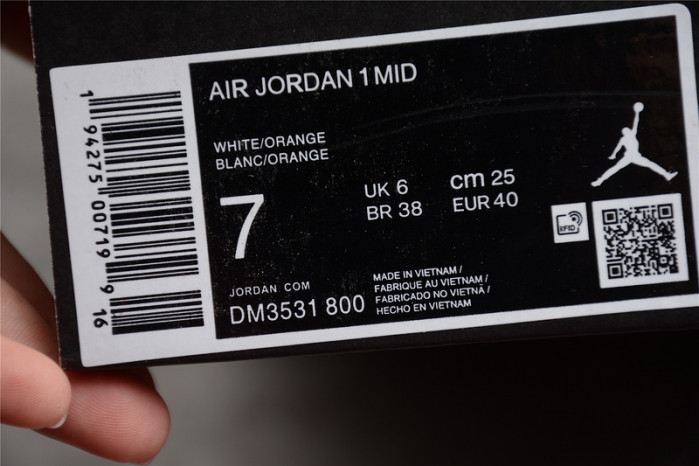 jordan 1 mid metallic orange - dm3531-800