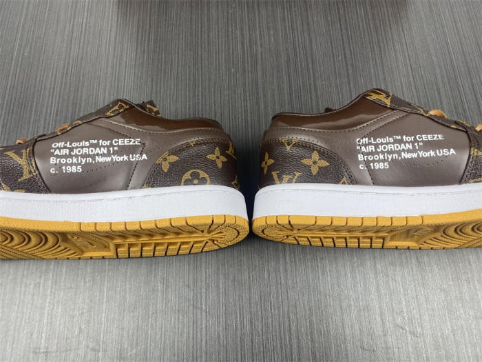 air jordan 1 ofw-louiv low  (with case)