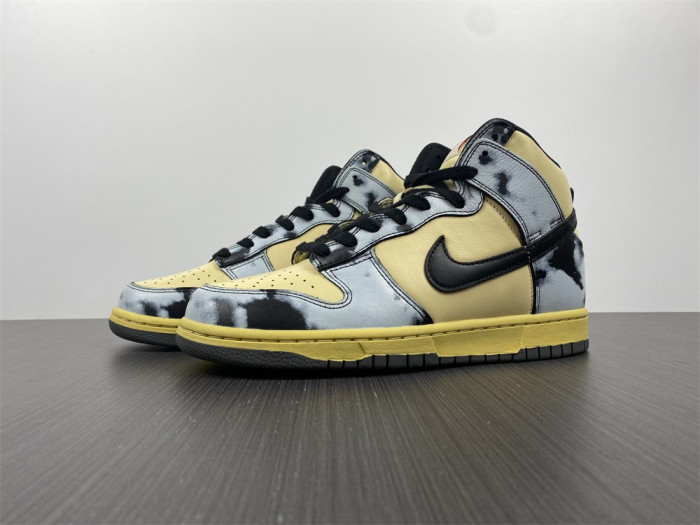 nike dunk high 1985 black acid wash - dd9404-700