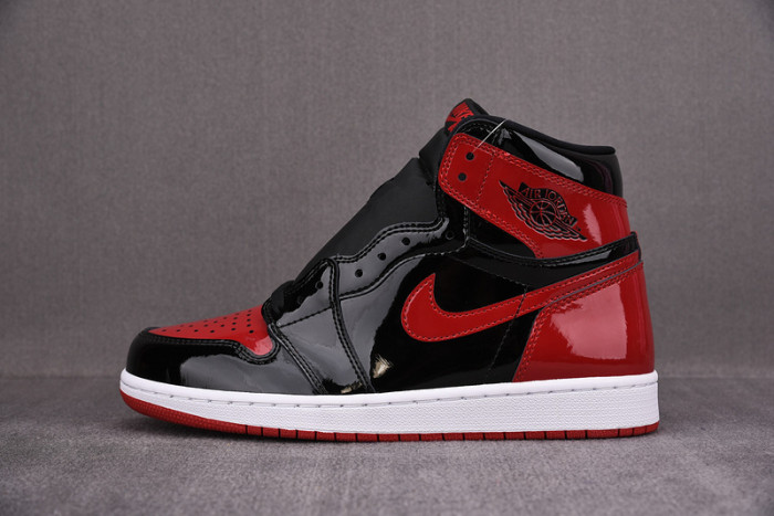air jordan 1 bred patent leather 555088-063