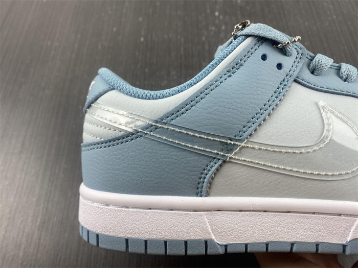 nike dunk low gs grey blue dh9765-401