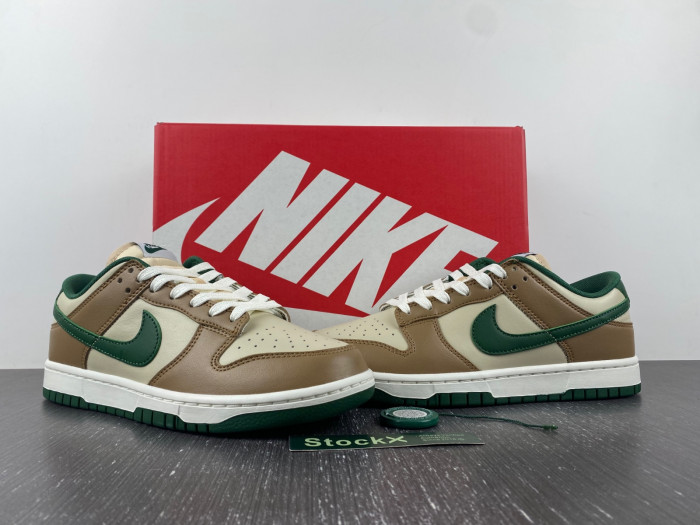 nike dunk low tan green fb7160-231