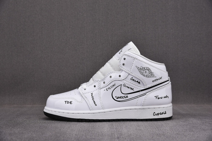 jordan 1 mid schematic  - dq1864-100