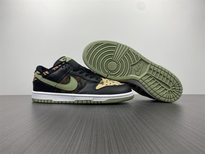 dunk low se ''black multi-camo'' - nike - dh0957 001