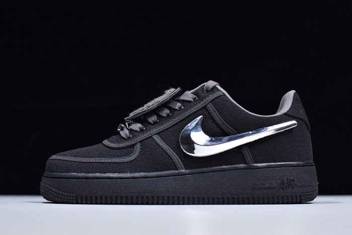 travis scott x nike air force 1 black aq4211-001