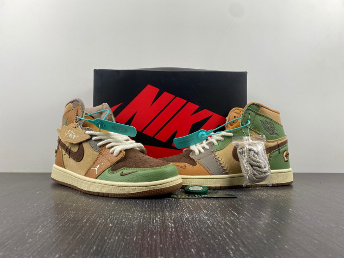 zion williamson x air jordan 1 og “voodoo” dz7292-100